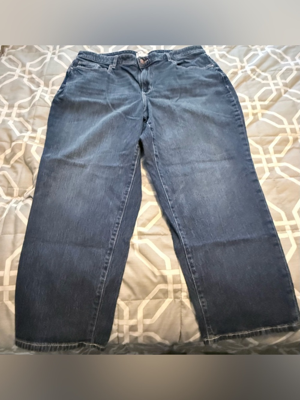 Lane Bryant Mid-Rise Boyfriend Dark Blue Jeans